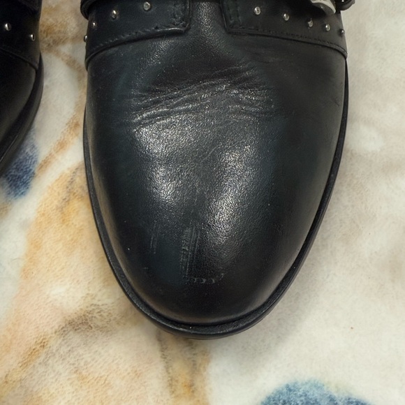 Rebecca Minkoff Black Buckle Ankle Boots 8.5 - Picture 12 of 13